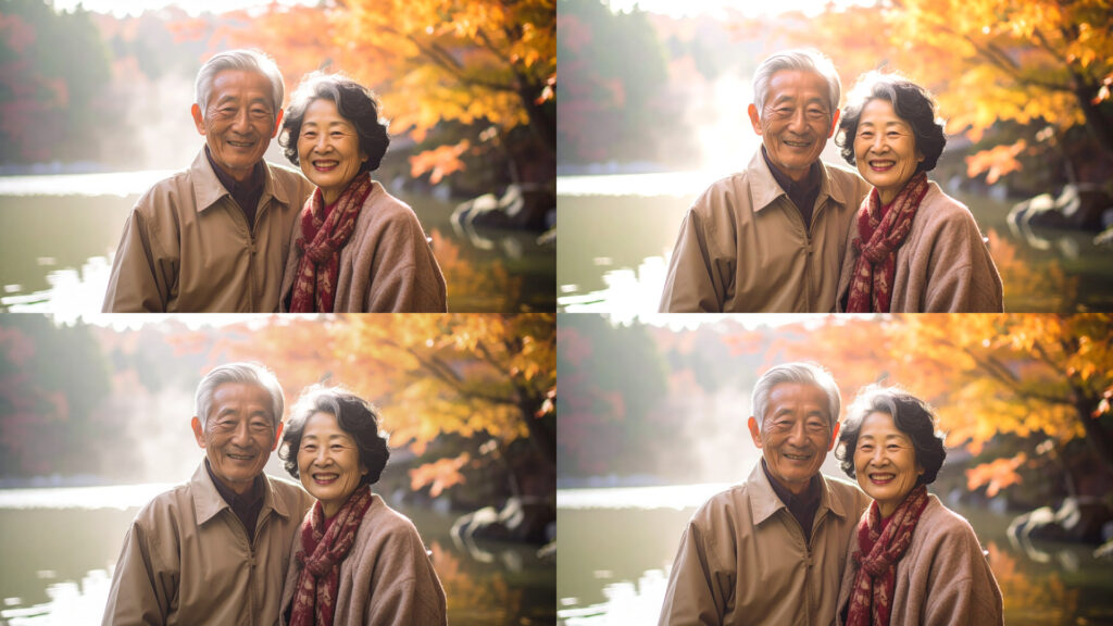 メモリアルムービー – グリッド4＋フルスクリーン（写真30枚）